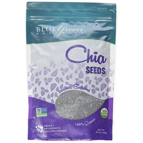 Blue Green Chia Seeds, 8.81 Ounce