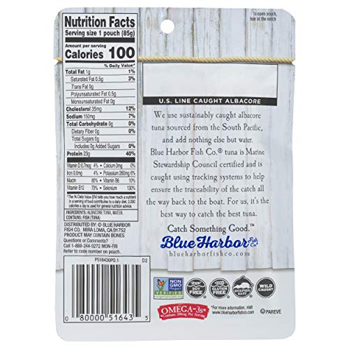 Blue Harbor Fish Co. Wild Albacore Tuna In Water No Salt Added -