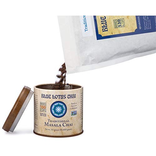 Blue Lotus Traditional Masala Chai - Bulk 1 Lb Bag 530 Cups