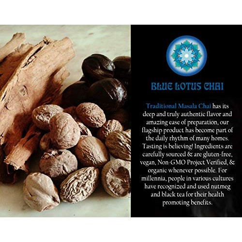 Blue Lotus Traditional Masala Chai - Bulk 1 Lb Bag 530 Cups