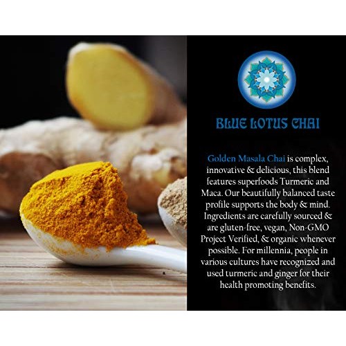 Blue Lotus Chai - Golden Masala Chai - Makes 100 Cups - 3 Ounce