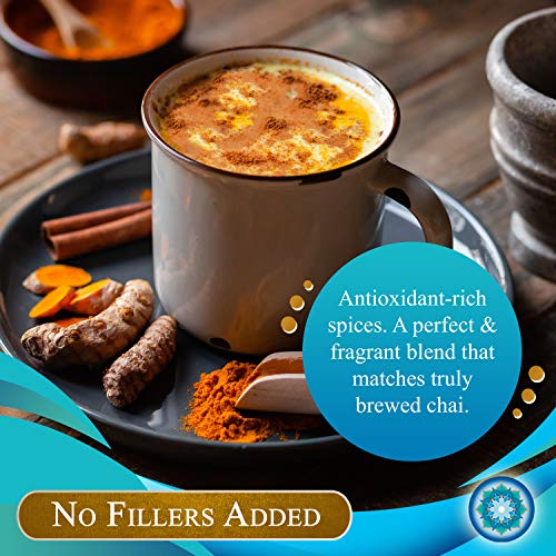 Blue Lotus Chai - Golden Masala Chai - Makes 100 Cups - 3 Ounce