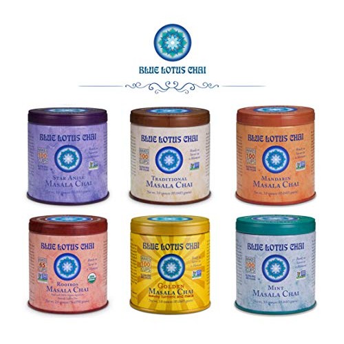 Blue Lotus Chai - Mint Flavor Masala Chai - Makes 100 Cups - 3 O
