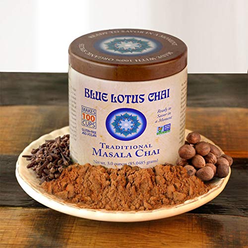 Blue Lotus Chai - Traditional Masala Chai - Makes 100 Cups - 3 O
