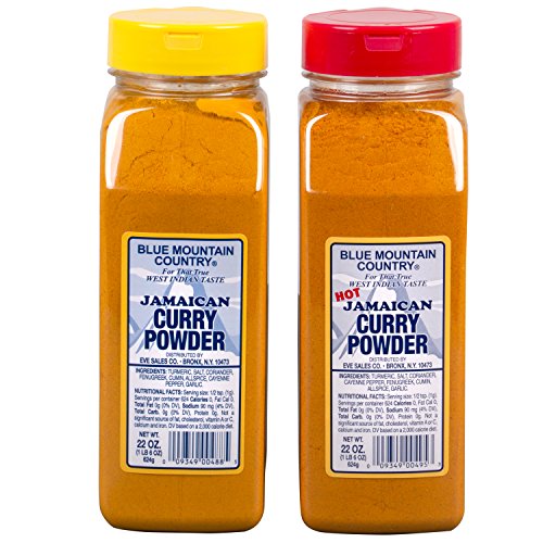 Blue Mountain Country Jamaican Curry And Hot Curry Powder, 22 Ou