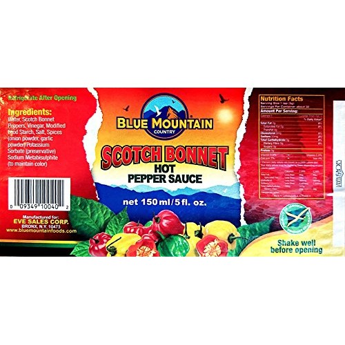 Blue Mountain Scotch Bonnet Hot Pepper Sauce 2Pk