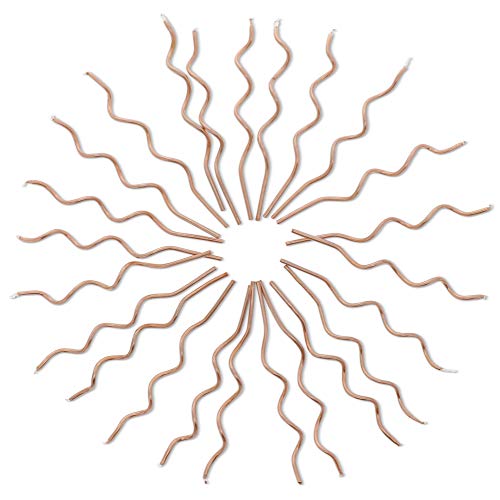 Metallic Rose Gold Swirl Birthday Cake Candles 5 In, 48 Pack