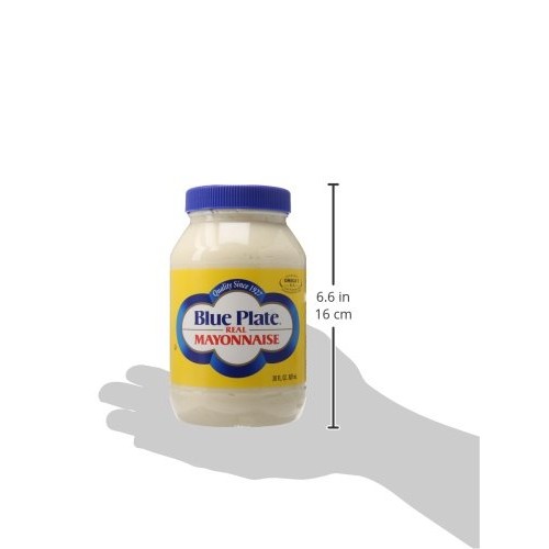 Blue Plate Real Mayonnaise, 30 Ounce Jar