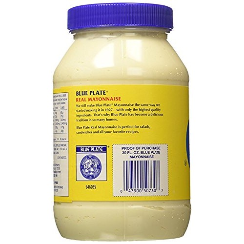 Blue Plate Real Mayonnaise, 30 Ounce 4 Pack Blue Plate Real Mayonnaise, 30 Ounce 4 Pack