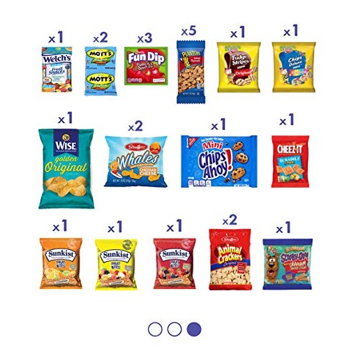 Blue Ribbon Snack Box 55 Count Snacks Care Package Food Cookie