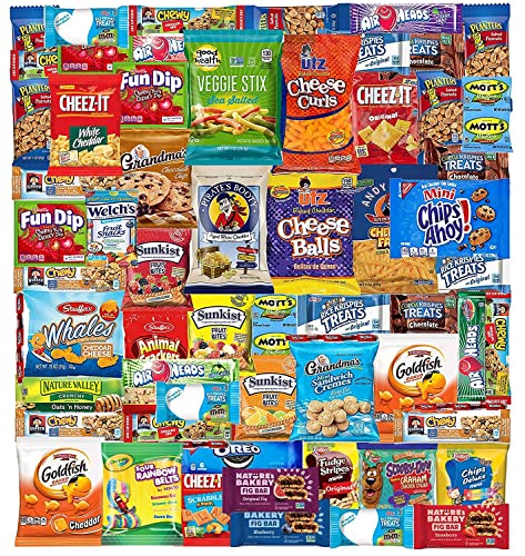 Sampler Snack Box Snacks Box (53 Count) Ultimate Sampler Mixed Box, Cookies ...