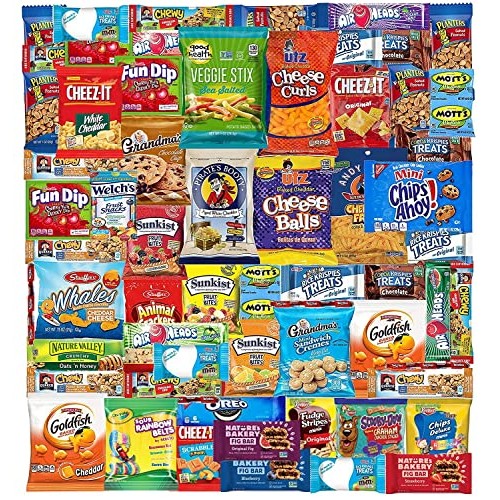 Snacks Box 53 Count Ultimate Sampler Mixed Box, Cookies Chips