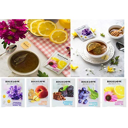 Tea Bags Sampler Assortment Variety Pack Gift Box - 49 Count - P