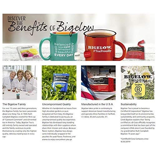 Tea Bags Sampler Assortment Variety Pack Gift Box - 49 Count - P