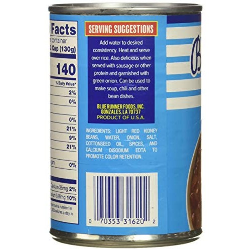 Blue Runner Creole Cream Style Red Beans Pack Of 6