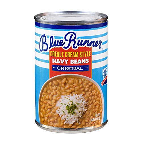 Blue Runner Creole Cream Style Navy Beans 16 Ounce Pack Of 12