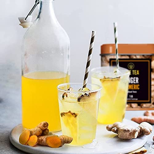 BLUE TEA - Ginger Turmeric Tea - 30 Tea Bags | Herbal Tea - Caff...
