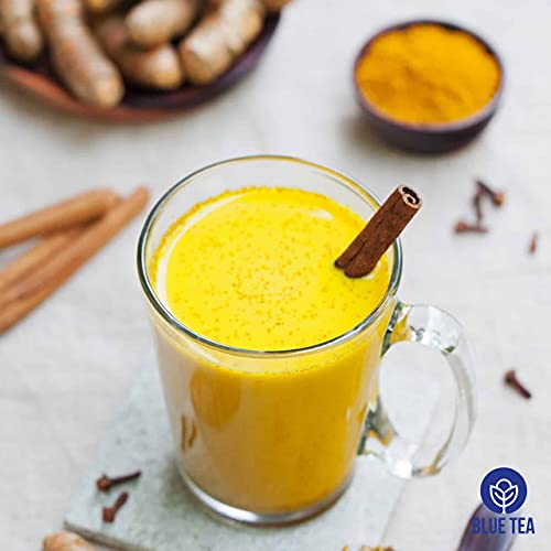 BLUE TEA - Turmeric Ashwagandha Tea Bags - 15 Tea Bags || INDIAN...