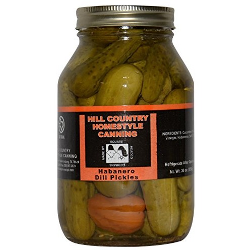 Texas Hill Country Habanero Dill Pickles 30 Oz