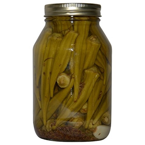 Texas Hill Country Pickled Garlic Dill Okra 32 Oz