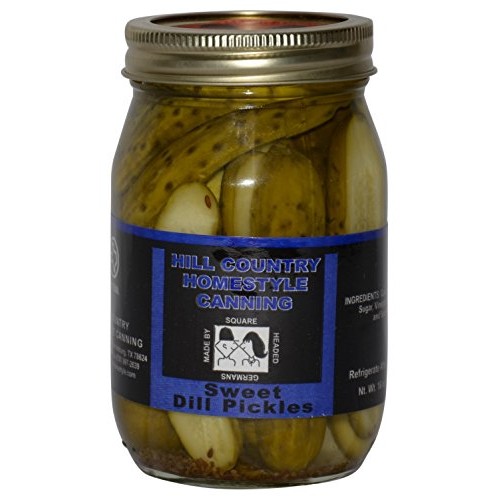 Texas Hill Country Sweet Dill Pickles 16Oz