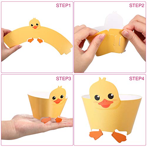 Blulu 60 Pieces Farm Animal Cupcake Wrappers And Toppers For Far