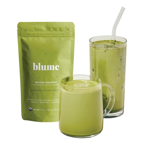 Blume Superfoods Latte Matcha Green Tea Powder - Matcha Powder w...