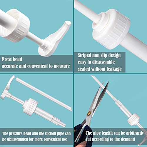 6 Pieces White Coffee Syrup Pump Syrup Bottle Pump Lotion Pump F