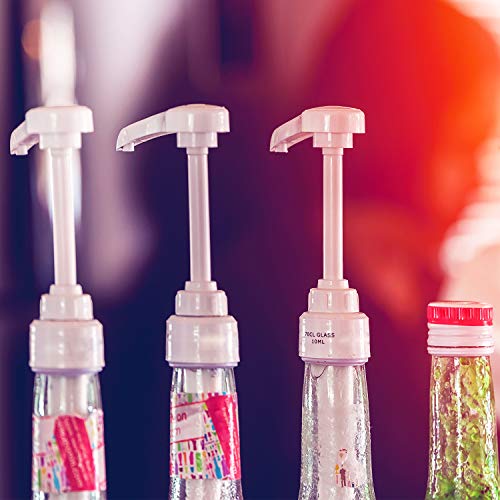 6 Pieces White Coffee Syrup Pump Syrup Bottle Pump Lotion Pump F