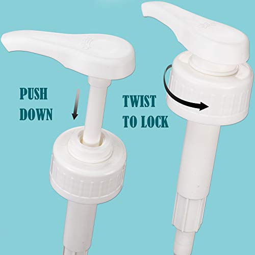 6 Pieces White Coffee Syrup Pump Syrup Bottle Pump Lotion Pump F