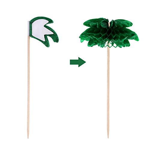 Boao 90 Pieces Flamingo Pineapple Coconut Tree Cupcakes Toppers