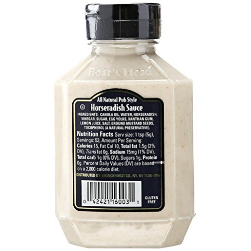 Boars Head Horseradish Sauce, 9.5 Oz 3 Pack