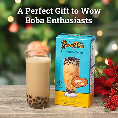 Boba Fide Boba Tea Kit W/ Instant Boba Pearls &Amp; Brown Sugar Milk