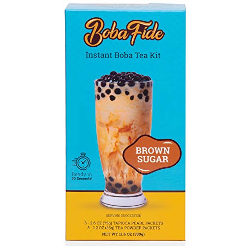 Boba Fide Boba Tea Kit W/ Instant Boba Pearls &Amp; Brown Sugar Milk