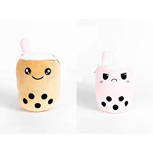 The Original Boba Tea Reversible Boba Plush - Happy To Mad Reve