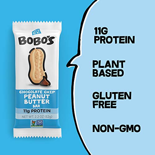 Bobos Nut Butter Protein Bars, Chocolate Chip Peanut Butter, 2.