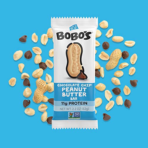 Bobos Nut Butter Protein Bars, Chocolate Chip Peanut Butter, 2.