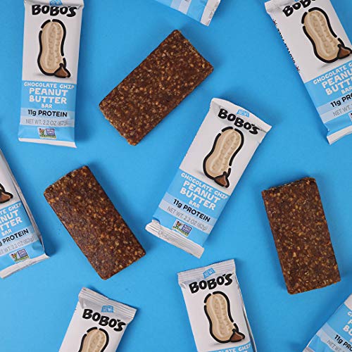 Bobos Nut Butter Protein Bars, Chocolate Chip Peanut Butter, 2.