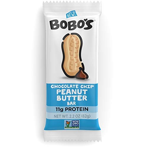 Bobos Nut Butter Protein Bars, Chocolate Chip Peanut Butter, 2.