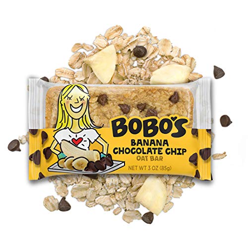 Bobos Oat Bars, Banana Chocolate Chip, 3 Oz Bar 12 Pack, Glut