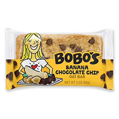 Bobos Oat Bars, Banana Chocolate Chip, 3 Oz Bar 12 Pack, Glut