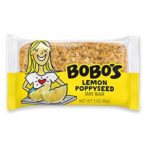 Bobos Oat Bars All Natural, Gluten Free, Lemon Poppyseed, 3 Oz,