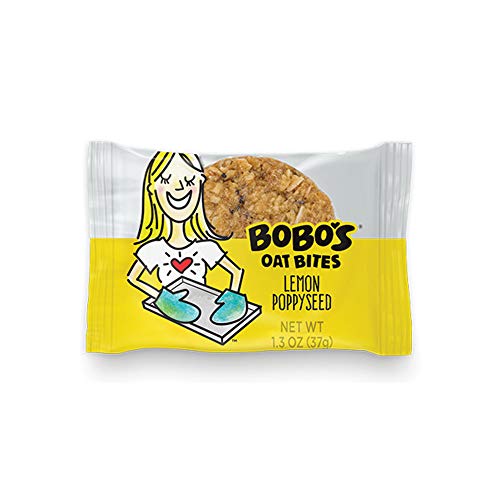 Bobos Oat Bites, Lemon Poppyseed, 1.3 Ounce Bites 5Ct Box, G