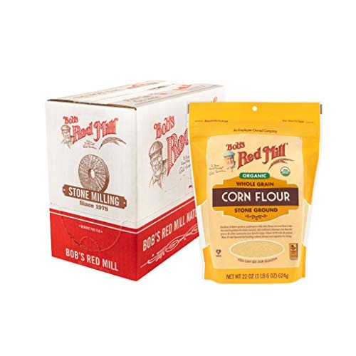 Bobs Red Mill Organic Corn Flour, 22 Oz Pack Of 4