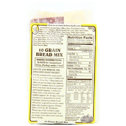 Bobs Red Mill 10 Grain Bread Mix, 19-Ounce Pack Of 4