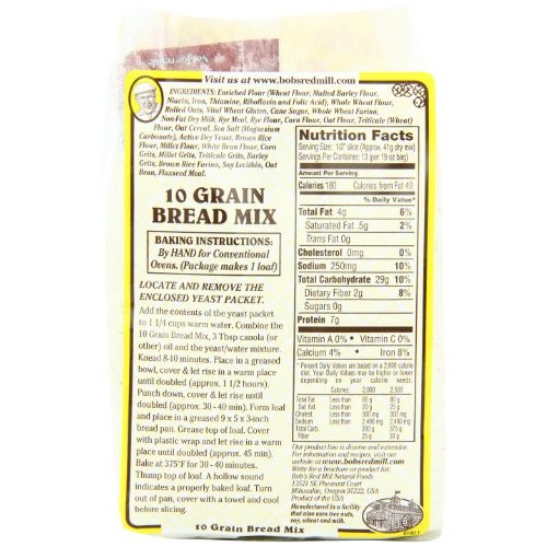 Bobs Red Mill 10 Grain Bread Mix, 19-Ounce Pack Of 4