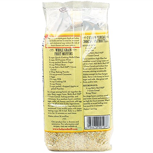 Bobs Red Mill 7 Grain Hot Cereal, 25 Ounce Pack Of 4