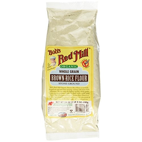 Bobs Red Mill Organic Brown Rice Flour, 24 Oz 24 Ounce, Pack O