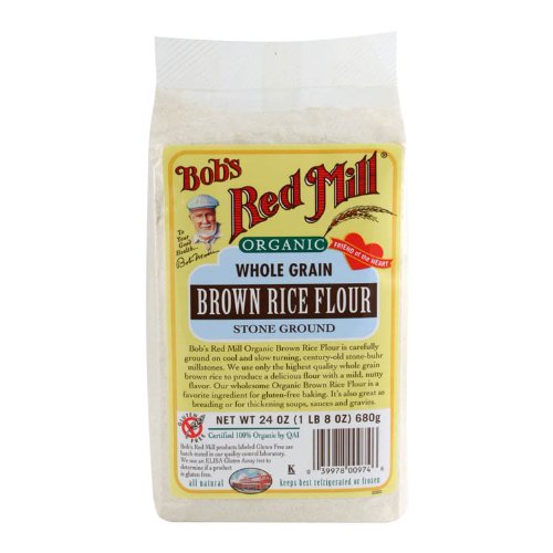 Bobs Red Mill Organic Brown Rice Flour, 24 Oz, 2 Pk
