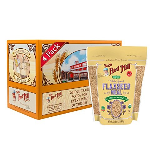 Bobs Red Mill Organic Brown Flaxseed Meal, 32-Ounce Pack Of 4